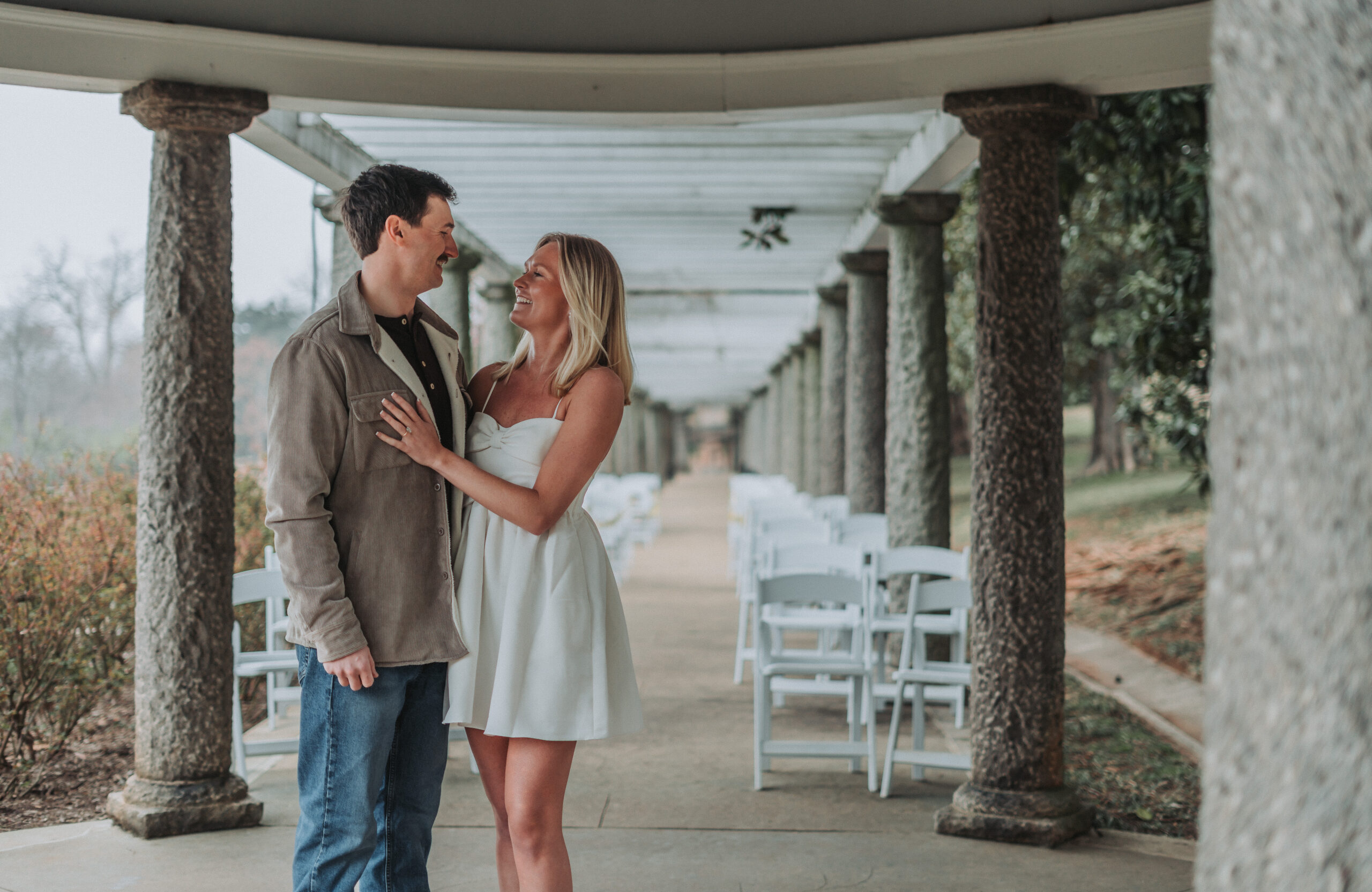 Virginia wedding venue with garden view